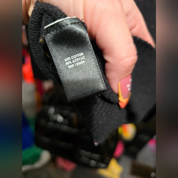 🍂🍁Torrid 1x Black Gold Ombré Strappy Sweater - Picture 5 of 6